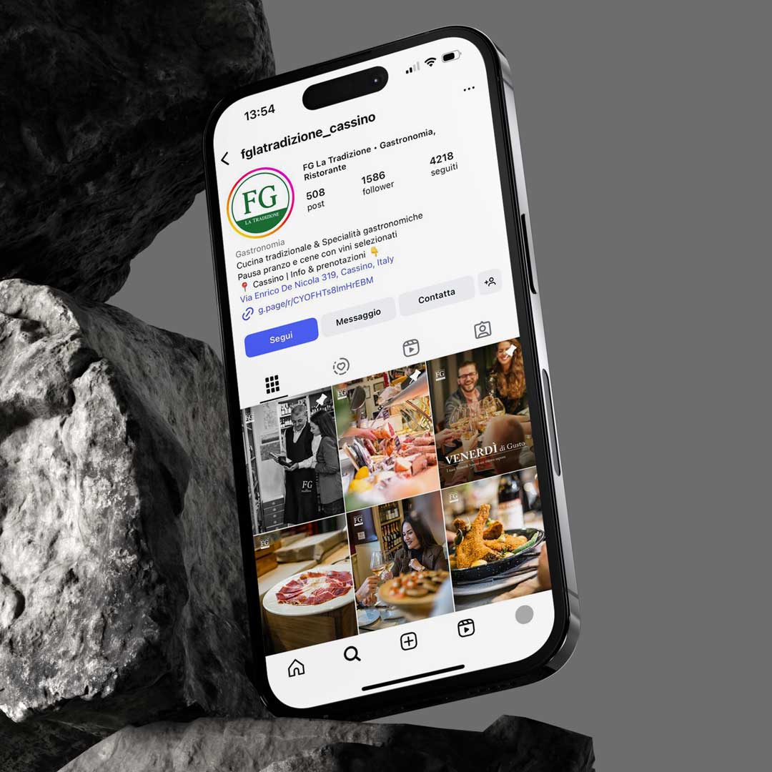 Home di una pagina social in gestione dall'agenzia di comunicazione
