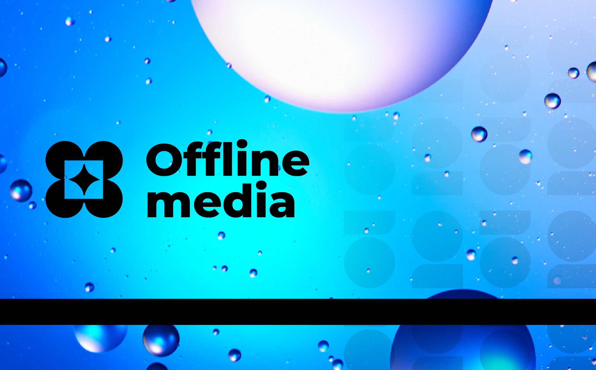 Grafica con testo: offline media