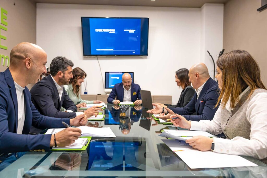 Il team di comunicazione di Sora Frosinone a lavoro